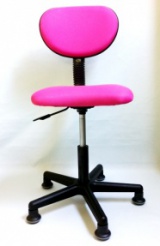 縫製用椅子ピンク