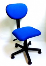縫製用椅子ブルー